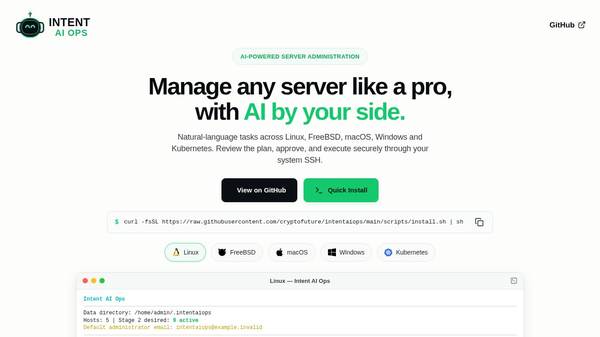 Intent AI Ops