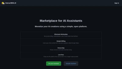 InteractWith.AI Marketplace