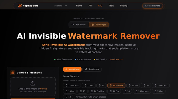 Invisible AI Watermark Remover