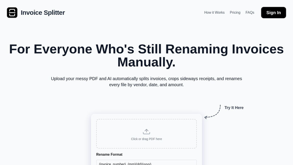 Invoice Splitter