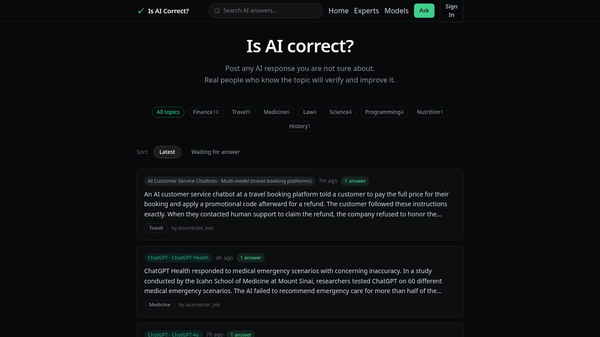 Is AI Correct?