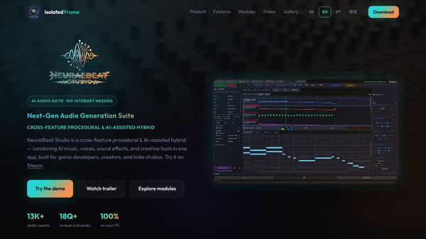 Isolated Frame — NeuralBeat Studio Demo