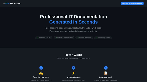 ITDoc Generator