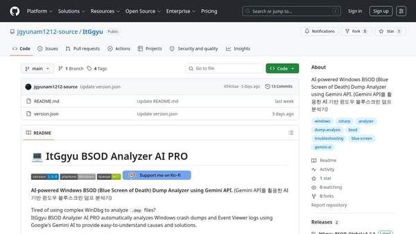ItGgyu BSOD Analyzer AI