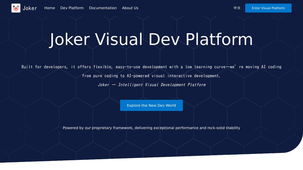 Joker Visual Dev Platform