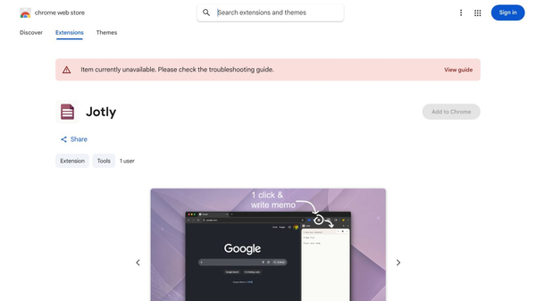 Jotly - chrome extension