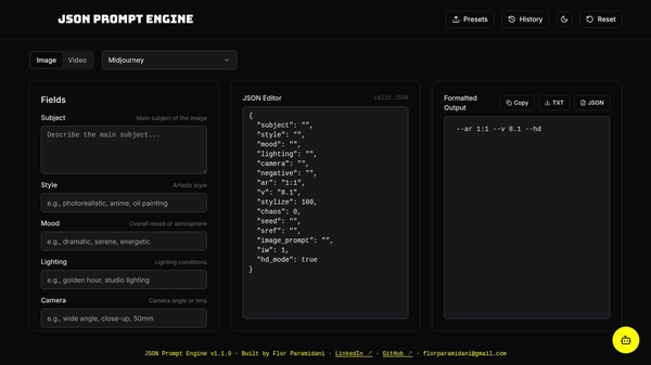 JSON Prompt Engine