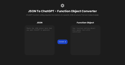 JSON To ChatGPT