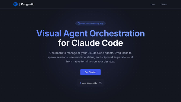 Kangentic — Kanban for Claude Code