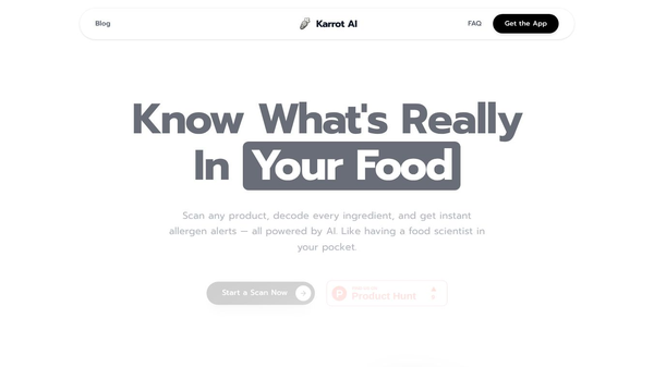 Karrot AI Food Scanner