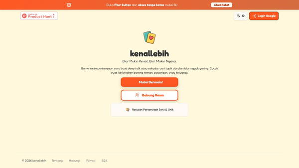kenallebih — AI-powered deep-talk game