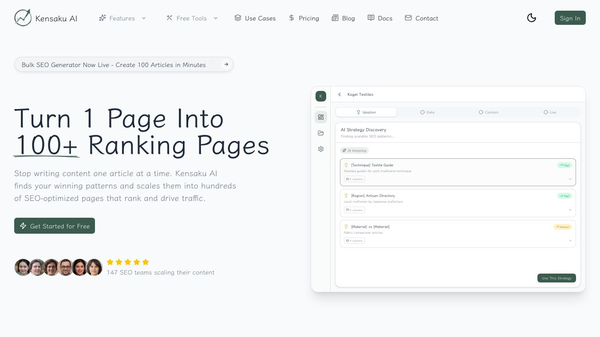 Kensaku AI - pSEO and Data Enrichment