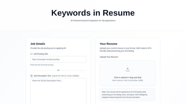Keywords in Resume