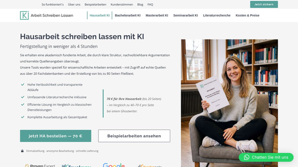 KI Arbeit Schreiben Lassen