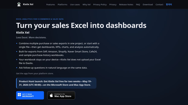 Kiolix Xel: Multi-Excel AI Agent
