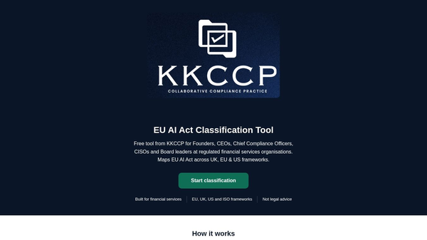 KKCCP EU AI Act Classification Tool