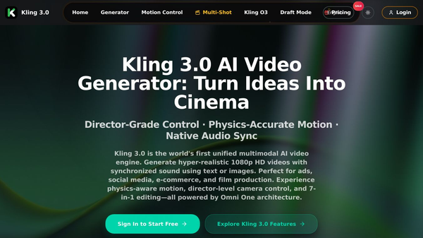 Kling 3.0 Free
