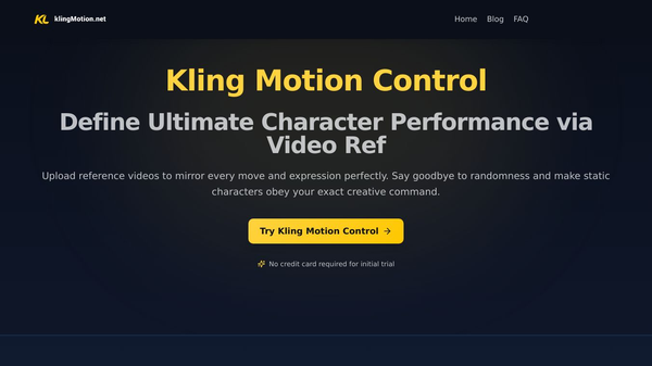 Kling Motion Control