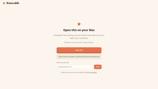 Knowable on Safari
