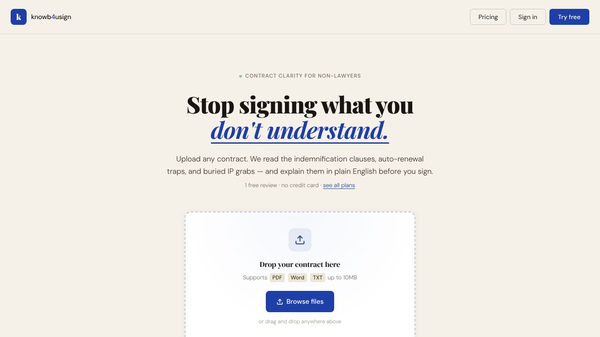 Knowb4usign.com