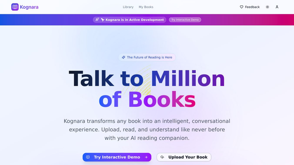 Kognara - Reading Platform powered by AI