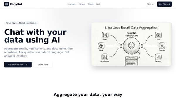 KopyKat - Aggregate & Chat w/ your data