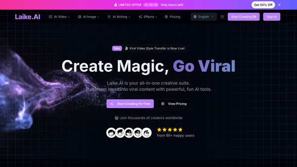 Laike AI – Go Viral with AI Videos