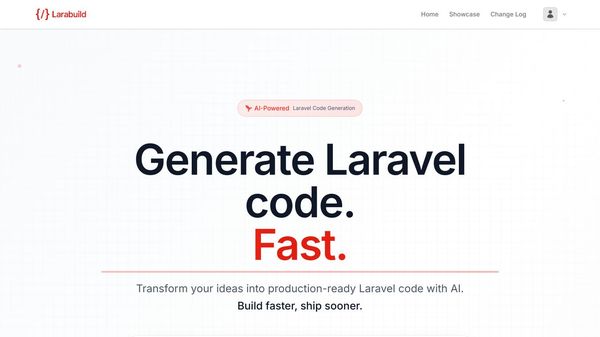 Larabuild – Laravel AI Component Builder