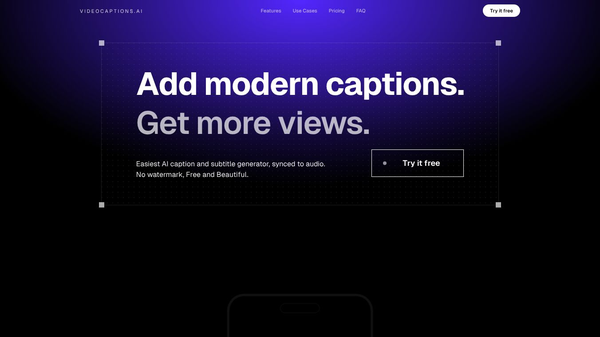 Launching VideoCaptions.ai