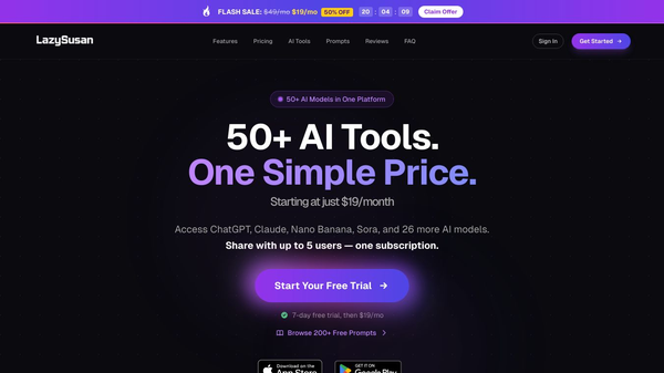 LazySusan: All-In-One AI Command Center