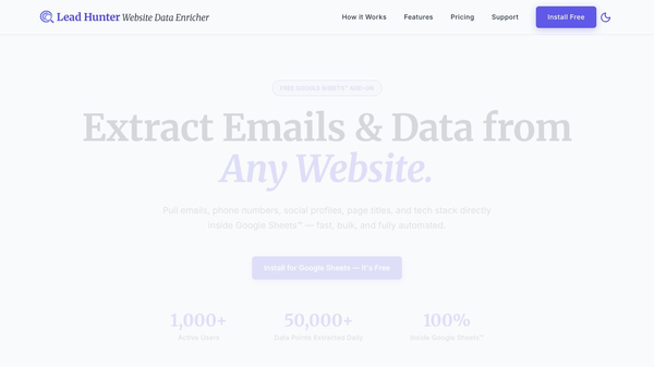 Lead Hunter – Website Data Enricher