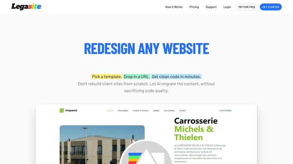 Legasite - Website Redesigner