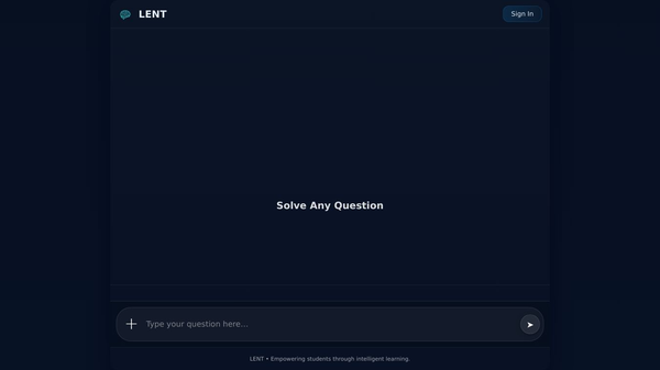 Lent AI Tutor