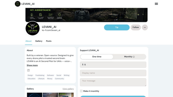 LEVANI — AI Second Pilot for UAVs