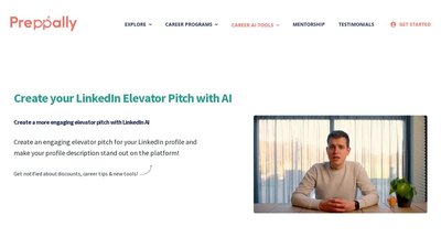 LinkedIn Elevator Pitch AI