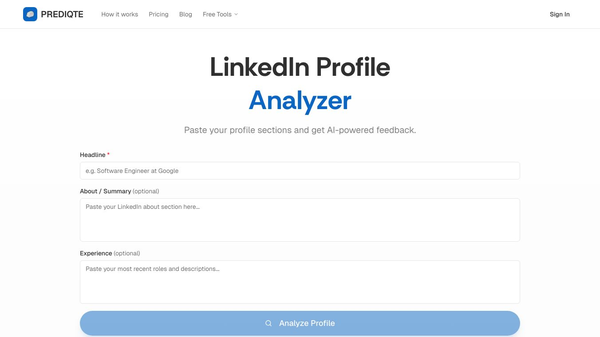 LinkedIn Profile Analyzer