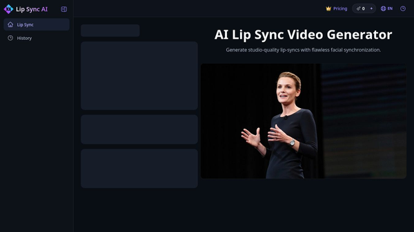 Lip Sync AI Video Generator