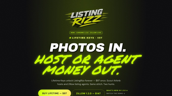 ListingRizz - AI Airbnb Hustle 2026