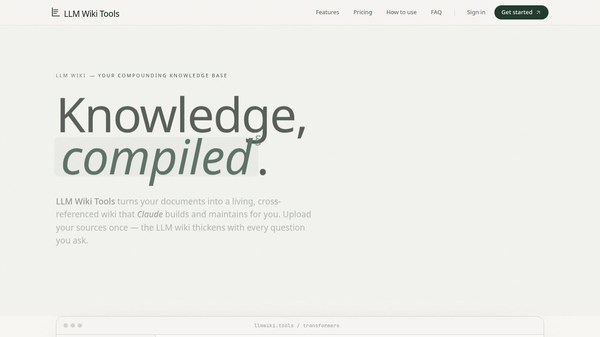 LLM Wiki Tools