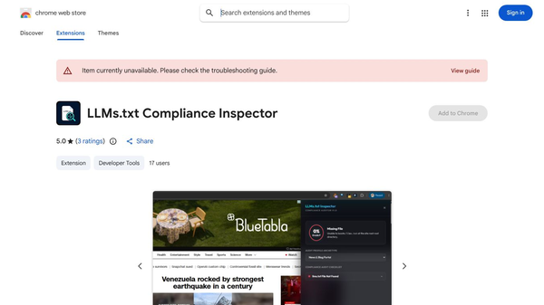 LLMs.txt Compliance Inspector