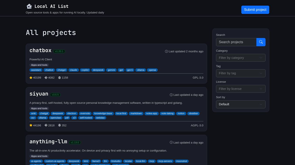 Local AI List
