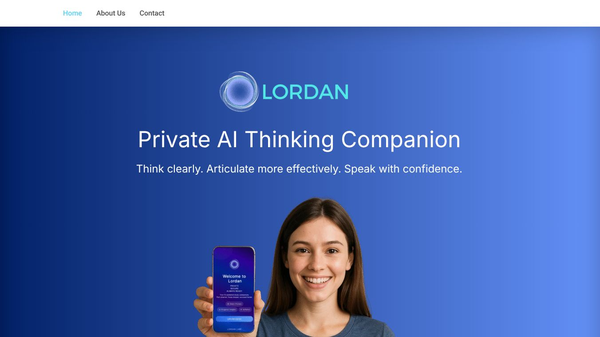 Lordan: AI Thinking Companion