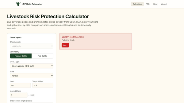 LRP Calculator
