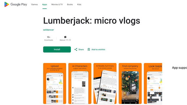 Lumberjack: micro vlogs