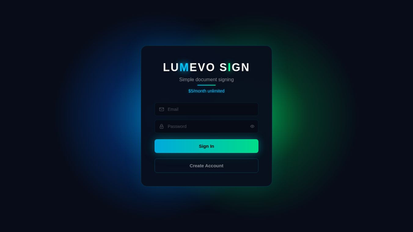 Lumevo Sign