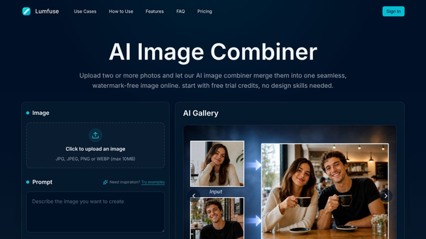 Lumfuse AI Image Combiner