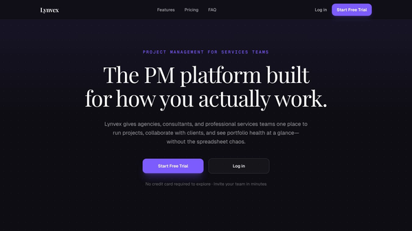 Lynvex — PM Software for EVERYONE