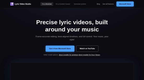 Lyric Video Studio