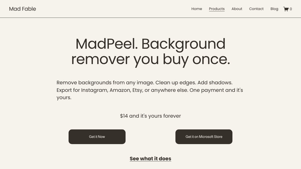 MadPeel - AI Background Remover