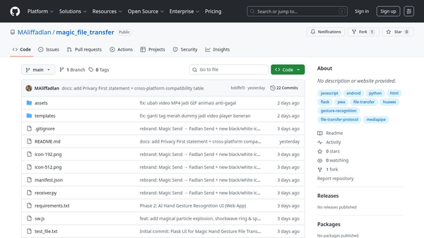 Magic File Transfer (Fadlan Send)